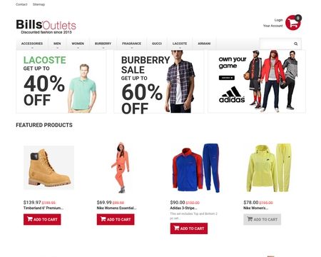 website thubmnail of Bills Outlets