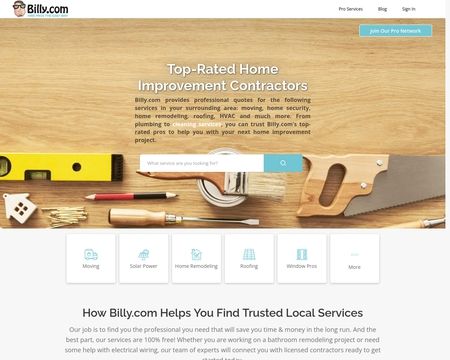 website thubmnail of Billy.com