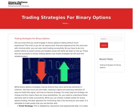 website thubmnail of Binary Options Watch Dog