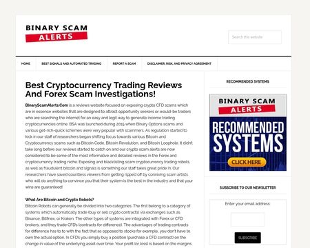 website thubmnail of binaryscamalerts