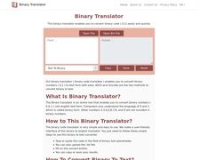 Thumbnail of Binarytranslator.info