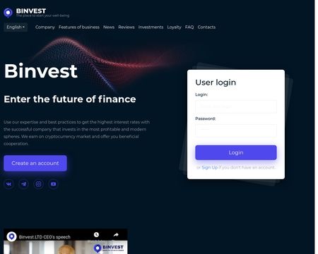website thubmnail of Binvest.ltd