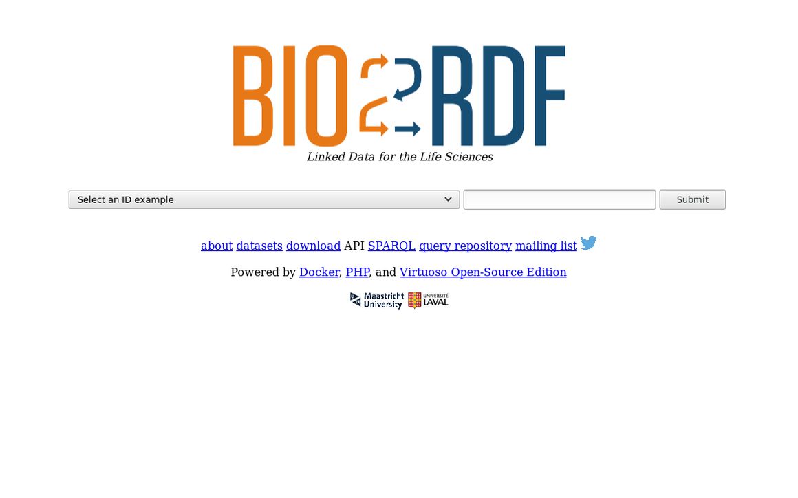 website thubmnail of Bio2rdf.org