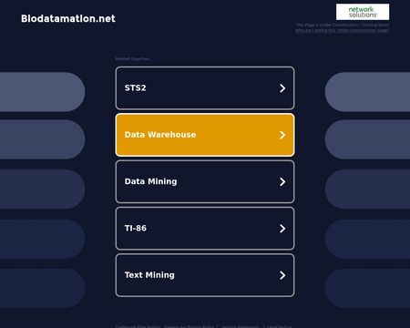 website thubmnail of Biodatamation.net