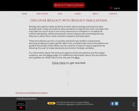 website thubmnail of Biology Simulations
