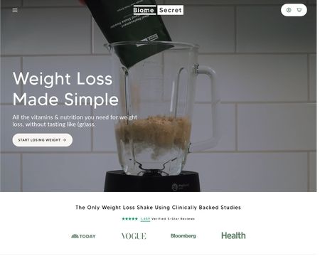 website thubmnail of Biomesecret