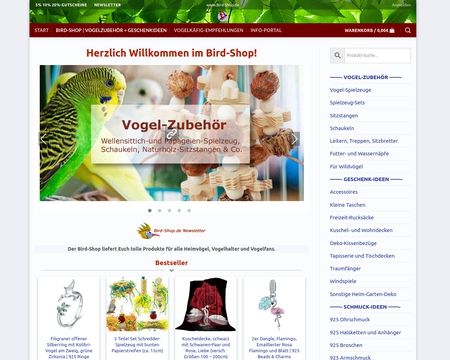 website thubmnail of Bird-shop.de