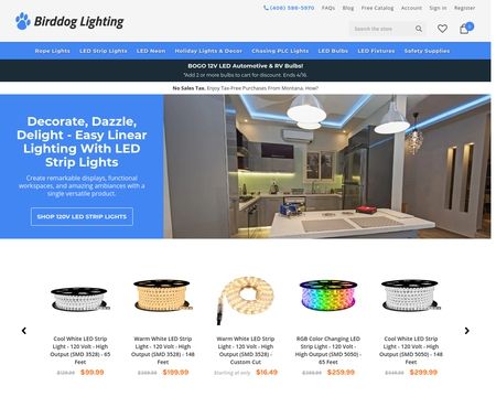 website thubmnail of Birddog Lighting