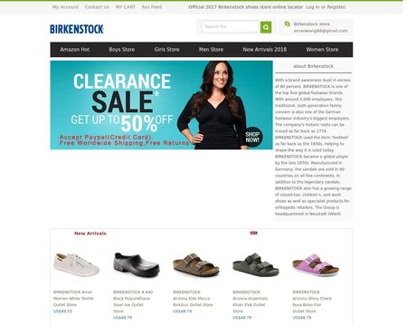 website thubmnail of Birkenstock Store