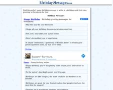 Thumbnail of BirthdayMessages.com