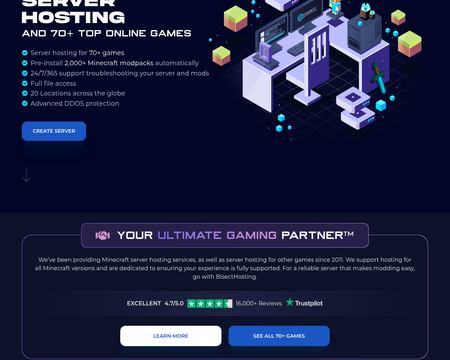 website thubmnail of BisectHosting