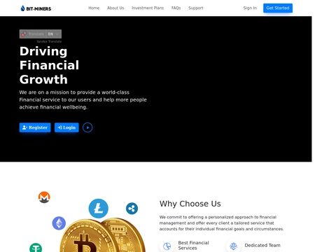website thubmnail of Bit-miners.top