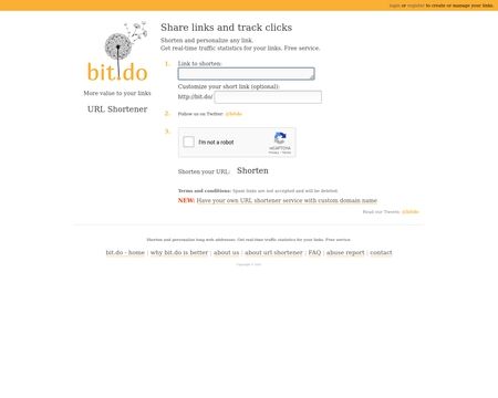 website thubmnail of Bit.do