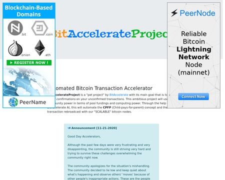 website thubmnail of Bitaccelerateproject