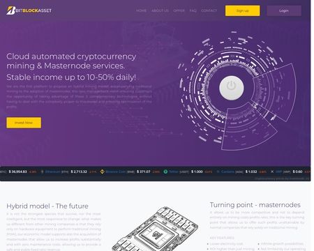 website thubmnail of Bitblockasset