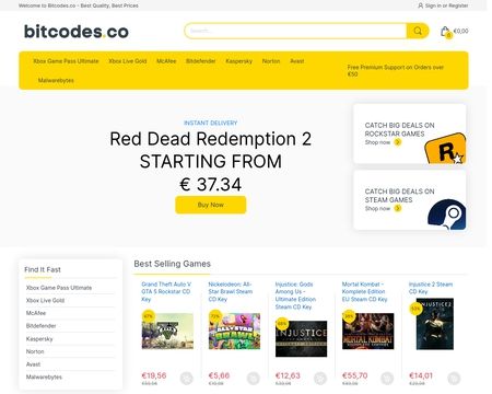 website thubmnail of Bitcodes.co