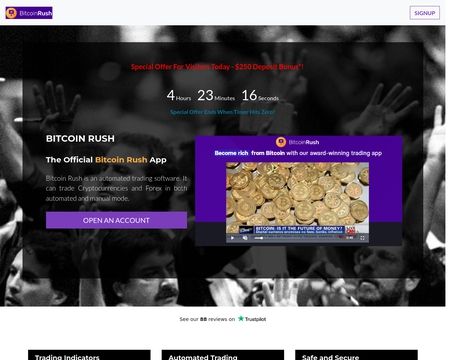 website thubmnail of Bitcoin Rush