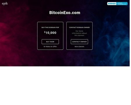 website thubmnail of Bitcoinexo