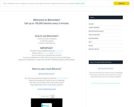 website thubmnail of Bitcoinker