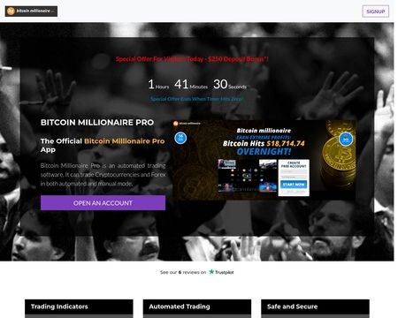 website thubmnail of Bitcoin Millionaire Pro