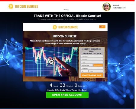 website thubmnail of Bitcoin Sunrise