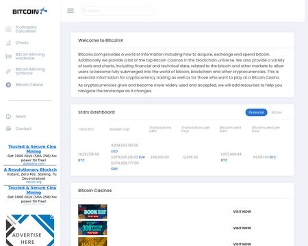 website thubmnail of Bitcoinx