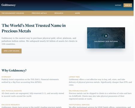 website thubmnail of BitGold Inc.