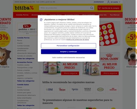 website thubmnail of Bitiba.es