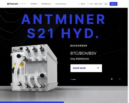website thubmnail of BITMAIN UK