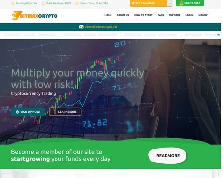 website thubmnail of Bitmaxcrypto