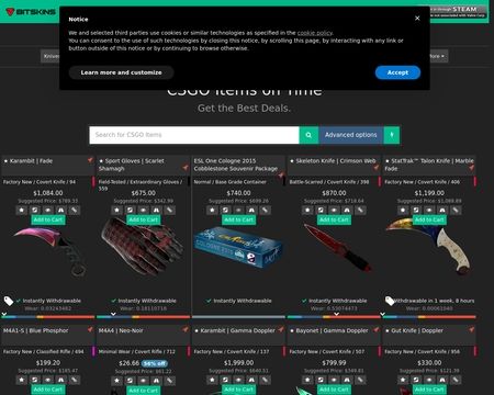 website thubmnail of Bitskins