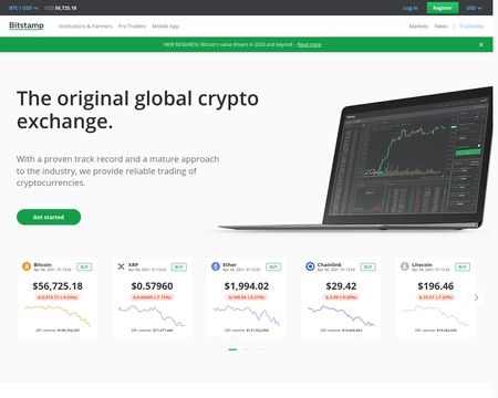 website thubmnail of Bitstamp