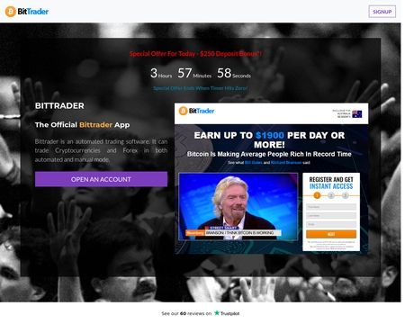 website thubmnail of Bittrader
