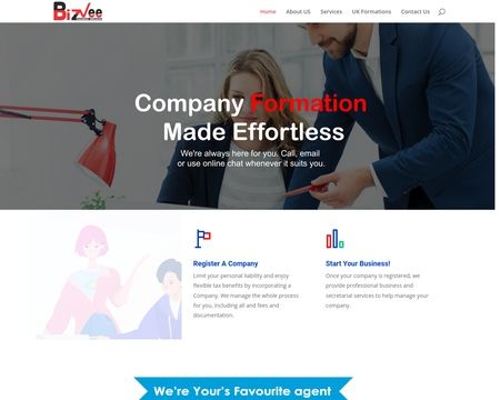 website thubmnail of Bizvee