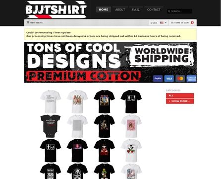 website thubmnail of Bjjtshirt