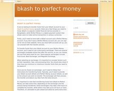 Thumbnail of Bkashtoparfectmoney.blogspot.com