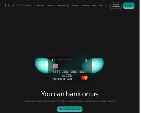 website thubmnail of Blackcatcard