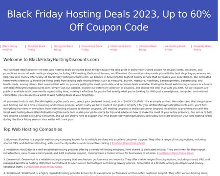website thubmnail of Blackfridayhostingdiscounts