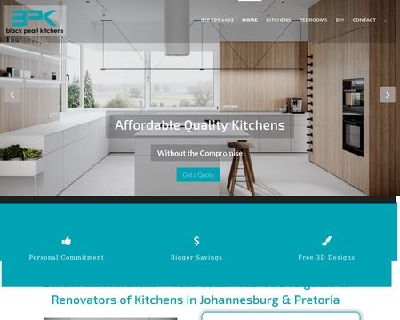 website thubmnail of Blackpearlkitchens.co.za