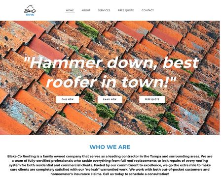 website thubmnail of Blake Co Roofing