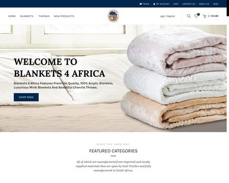 website thubmnail of Blankets4africa.co.za