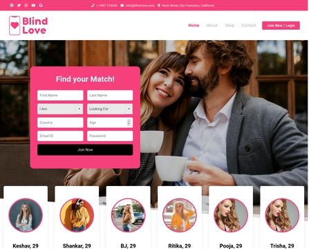 website thubmnail of Blind Love