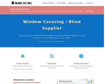 website thubmnail of Blind Co Inc