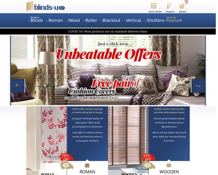 website thubmnail of Blinds UK