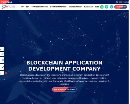 website thubmnail of Blockchainappsdeveloper