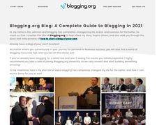 Thumbnail of Blogging.org