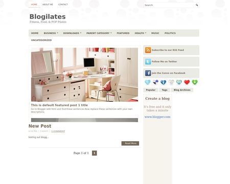 website thubmnail of Blogilates.blogspot