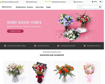 website thubmnail of Bloomeroo.com.au