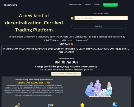 website thubmnail of Bloomextra