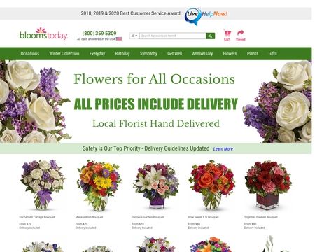 website thubmnail of BloomsToday